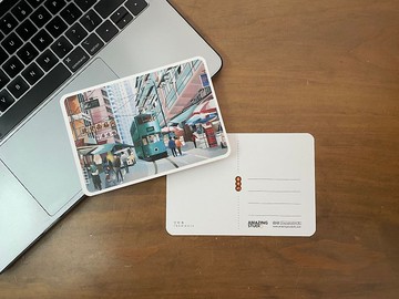 【香港地 - 叮叮車 】 明信片丨Amazing Studio