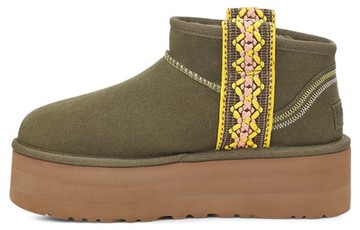 WMNS CLASSIC ULTRA MINI PLATFORM BRAID - BURNT OLIVE