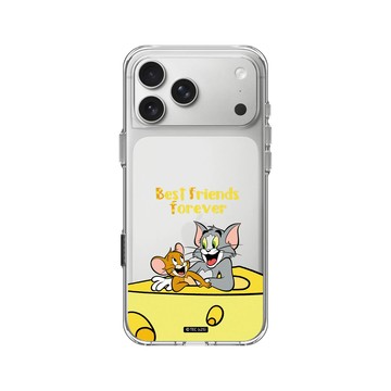 iPhone 17 Pro Max Clear Case（相機按鈕） 透明 - 湯姆貓與傑利鼠 Tom and Jerry - Best friends