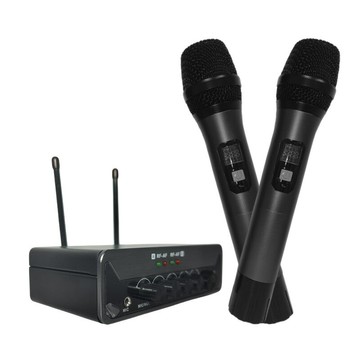 U段無線麥克風一拖二家庭電視KTV話筒手機電腦戶外唱歌動圈麥【Snowbelle優選】