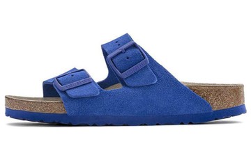BIRKENSTOCK ARIZONA SFB VL SUEDE SANDALS ULTRA BLUE