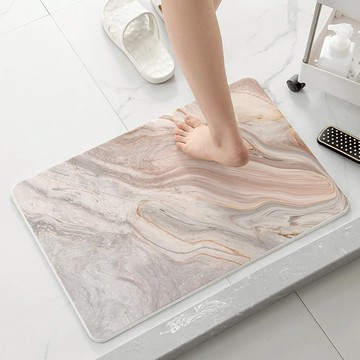 【好物良品】大理石紋理吸水珪藻土地墊輕奢暖紋