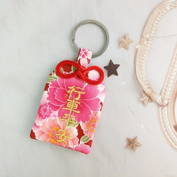 【可客製祝福】富貴櫻花。御守款平安符袋 (可繡名字)