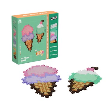 Plus-Plus 小顆粒 拼圖系列 | 250pcs 冰淇淋