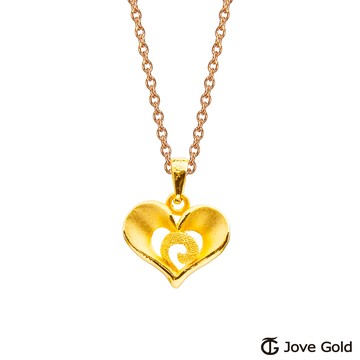【JoveGold漾金飾】 心旋黃金墜子 送項鍊