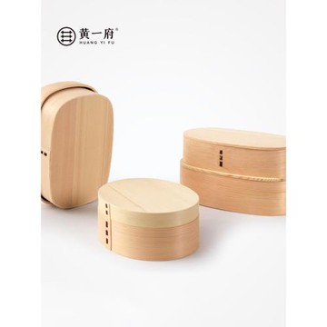 黃一府木質干果盒糖果盒零食木盤便當盒盤創意帶蓋點心盤糖果盤