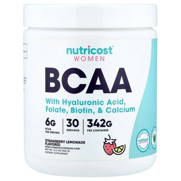 Nutricost, 女性，支鏈氨基酸，草莓檸檬水味，12.2 盎司（342 克）