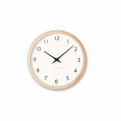 時計 壁掛け Campagne 電波時計 ナチュラル （ PC10-24W NT ） レムノス Lemnos 壁掛け時計