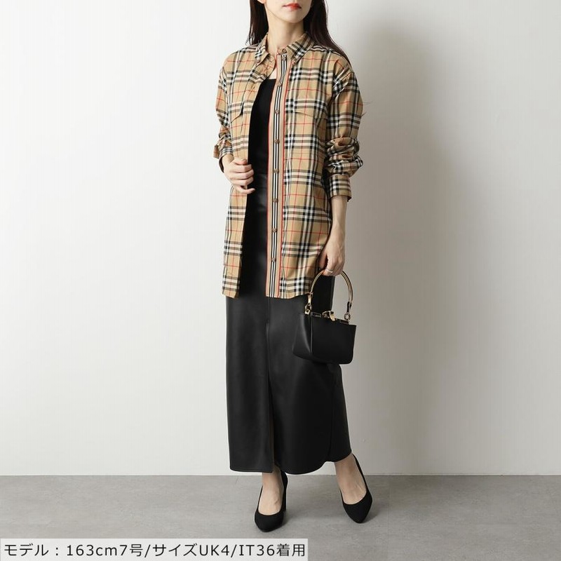 BURBERRY バーバリー 8022285 ロング丈 長袖シャツ チュニック