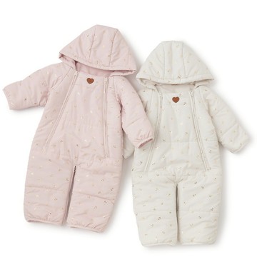 petit main 品牌旗艦店 櫻桃滿版2WAY連身保暖衣 【日本直接出貨】