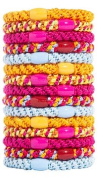 美國 L. Erickson 彈力髮圈-Beach Babe 粗款髮圈 分裝5入 不咬髮 名牌髮圈【南風百貨】