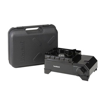 【Iwatani岩谷】戶外防風Jr.迷你黑武士磁式瓦斯爐2.3kW-附收納盒