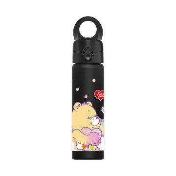 磁吸水壺 AquaStand 不鏽鋼 700cc - 附吸管 黑 - Care Bears - Love Yourself