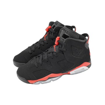 NIKE 休閒鞋 Air Jordan 6 GS 大童 女鞋 黑紅 喬丹 AJ6 紅外線 IQ1275-001