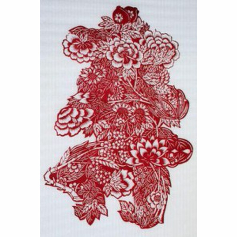 切り絵・(花柄吉祥文字寿）・中国民間芸術切り紙細工 通販 LINEポイント最大1.0%GET LINEショッピング