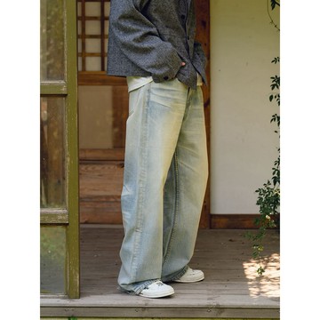 『老皮衣櫥』 PS453 13oz 康龍牛仔褲 Cone Denim 美國進口布料 高磅數 復古水洗直筒褲
