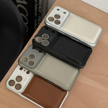 復古純色皮質自帶鏡頭保護防摔 適用iPhone 18 17 16 15 Pro Max 16pro 17Pro 手機殼