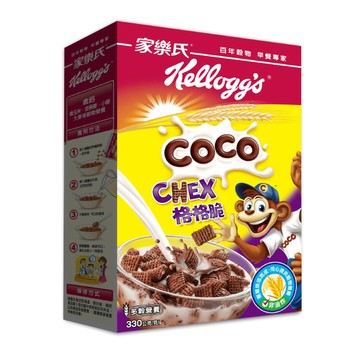 Kelloggs家樂氏格格脆-巧克力330g(包裝隨機出貨)