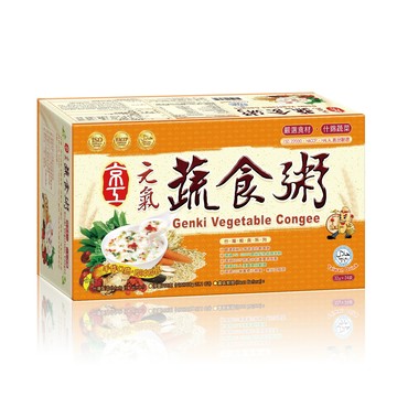 【京工】 元氣蔬食粥 32 g*24包/盒 即沖即飲 沖泡粥 常温 素食