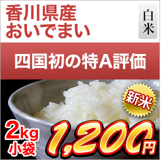 新米 令和5年(2023年)産 香川県産 おいでまい 2kg 特A評価