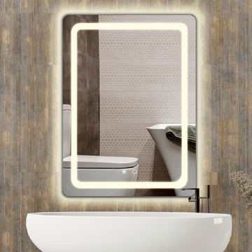 智慧鏡A款 智慧除霧LED燈(4000K)+雙觸開關  F108-MZ628A