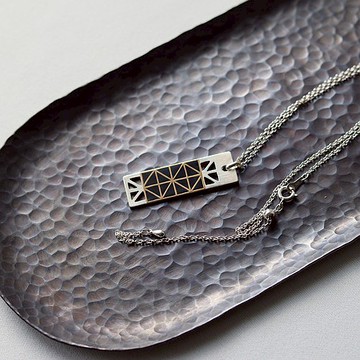 鍛造Makie 925純銀項鍊[三個秤]