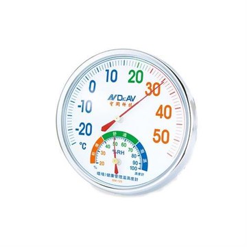 【聖岡科技Dr.AV】GM-125愛計較 環境健康管理 溫濕度計(玻璃表面 室外可用 可立/掛 彩色溫度指示)