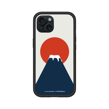 iPhone 15 Mod NX 黑 - ilovedoodle (Lim Heng Swee) - Cat Landscape - Fuji 富士山