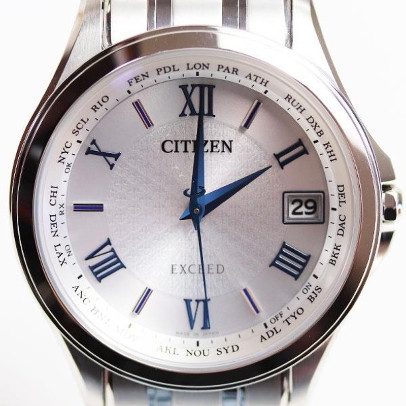 CITIZEN シチズン EXCEED エクシード エコドライブ電波 メンズ腕時計 チタンCB1080-52B/H149-T021727/中古/美品/MT2721  | LINEブランドカタログ