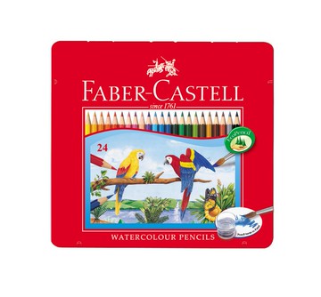 德國 Faber-Castell 輝柏 115925 水性彩色鉛筆 (鐵盒) (24色)【APP滿額下單4%點數(單一帳號最高1000點)】7/31止