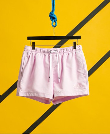 Superdry Men's Men's Sorrento Swim Shorts Pink / Orchid Bouquet - Size: XS