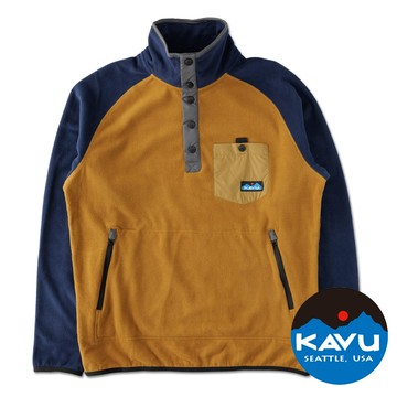 【KAVU】Teannaway男保暖刷毛半開襟上衣『登頂到岸』K5065 戶外 露營 登山 健行 休閒 時尚 出國 旅遊 保暖 上衣