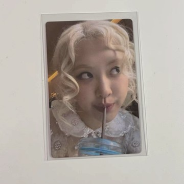 ⭐正版代購⭐中文卡背 朴彩英Rose肉小卡 Rosie QQ音樂吸管肉 喝水肉 上上簽特典卡 BLACKPINK粉墨