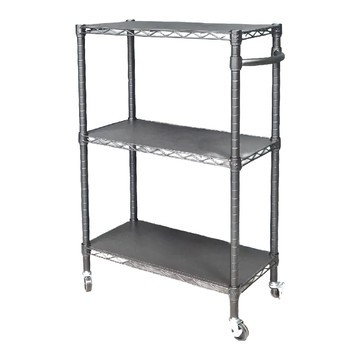 Steel Tycoon 鋼鐵力士 推車 附贈PP墊板  黑色  3層