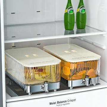 優樂悅~冷水壺夏家用冰箱冷水桶檸檬水果茶冷泡壺保鮮大容量帶龍頭涼水壺手沖壺 茶壺