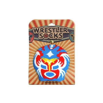 WRESTLER SOCKS摔角手面具襪_天藍騎士
