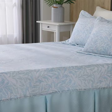 Cozy inn 100%萊賽爾天絲枕套床包組  湖綠蔓草  單人