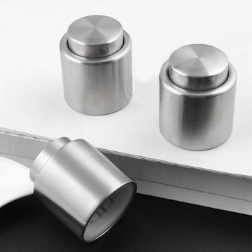 不鏽鋼酒瓶真空塞 紅酒真空塞 保鮮按壓式紅酒塞 真空密封瓶塞 酒瓶塞子 贈品禮品