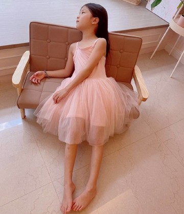 英國 Bob & Blossom - 粉色芭蕾連身蓬蓬紗裙-淡粉色