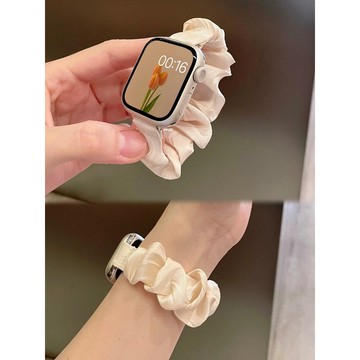 夏季新款 華為Watch Fit 4 5Pro 5 4 3代 小清新髮圈錶帶 大腸圈錶帶 Fit2 1代 全系列女士錶帶