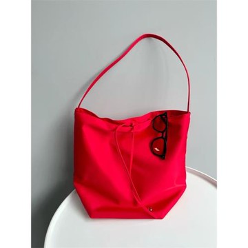 大容量單肩托特包包女2025春夏新款女包復古牛津布手提水桶包百搭