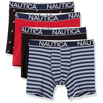 Nautica 彈性合身四角內褲(4件組)