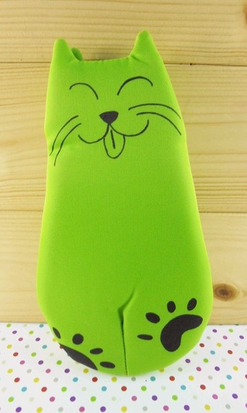 【震撼精品百貨】招財貓_招き猫~造型眼鏡袋-綠