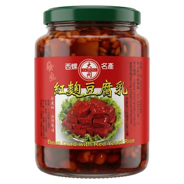 大同醬油 紅麴豆腐乳  1瓶  500g