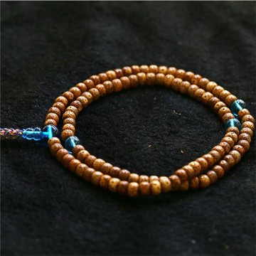 紅錦添星月菩提手串多圈手鏈項鏈108粒念珠佛珠