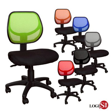 升降椅/書桌椅/辦公椅/事務椅/電腦椅 普拉拉泡棉坐墊椅電腦椅無扶手款【LOGIS邏爵】【DIY-712X】