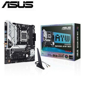 【主機板+螢幕】 華碩 B650M-AYW WIFI 主機板 + ZenScreen MB169CK 可攜式螢幕