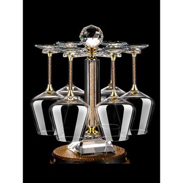 歐式金鉆紅酒杯套裝家用醒酒器大號白鉆水晶玻璃杯子勃艮第高腳杯