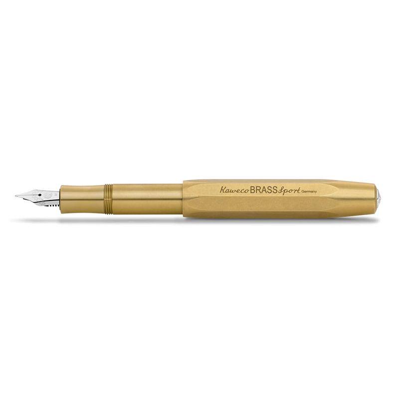 Kaweco カヴェコ 万年筆 M 中字 ブラス スポーツ BRRP-BR 両用式 正規輸入品