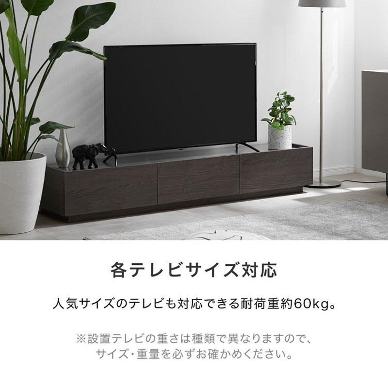 紺】LOWYA テレビボード テレビ台 180cm シャビーナチュラル 紺】LOWYA
